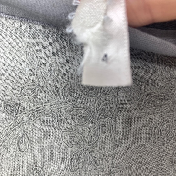 Fossil womens 4 skirt cotton sequins layered frayed hems romantic boho cottage - Picture 7 of 10